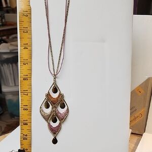 Anju Jewelry Elegant Multicolor Pendant Necklace